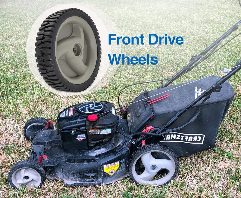 CMOOD 583719501 194231X460 Front Drive Wheels Compatible for Craftsman Lawn Mower Wheels for Craftsman Husqvarna & HU Front Wheel Drive Self Propelled Lawn Mower (2PCS) - Image 4